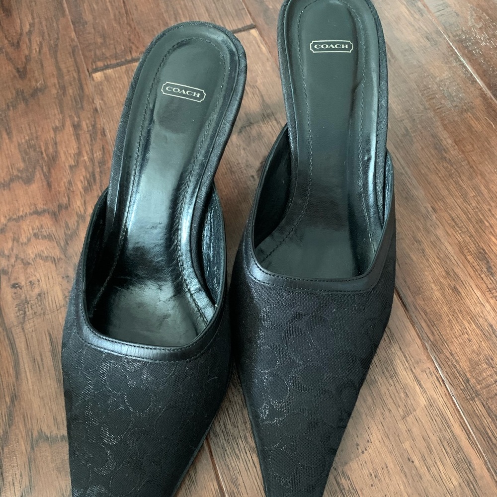 Coach black sandal